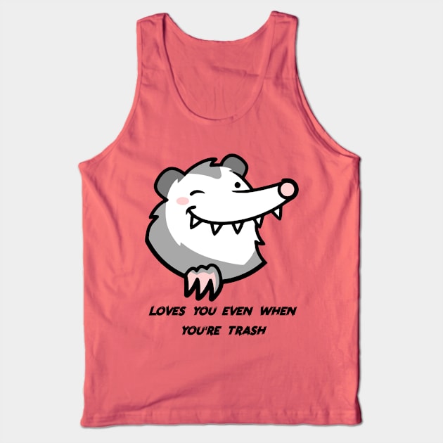 Trash Opossum Tank Top by KYFriedDice